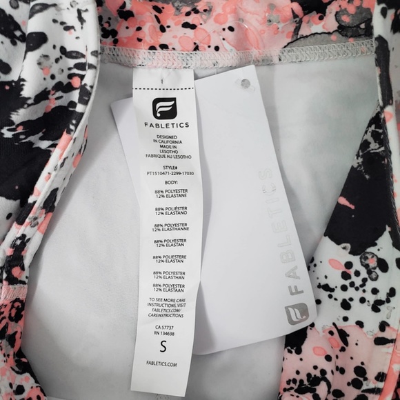 Fabletics Salar Splatter Pink Print Choice Legging - Picture 5 of 6